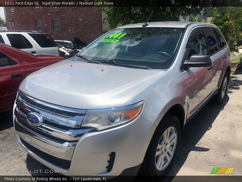 Ingot Silver Metallic / Medium Light Stone 2011 Ford Edge SE