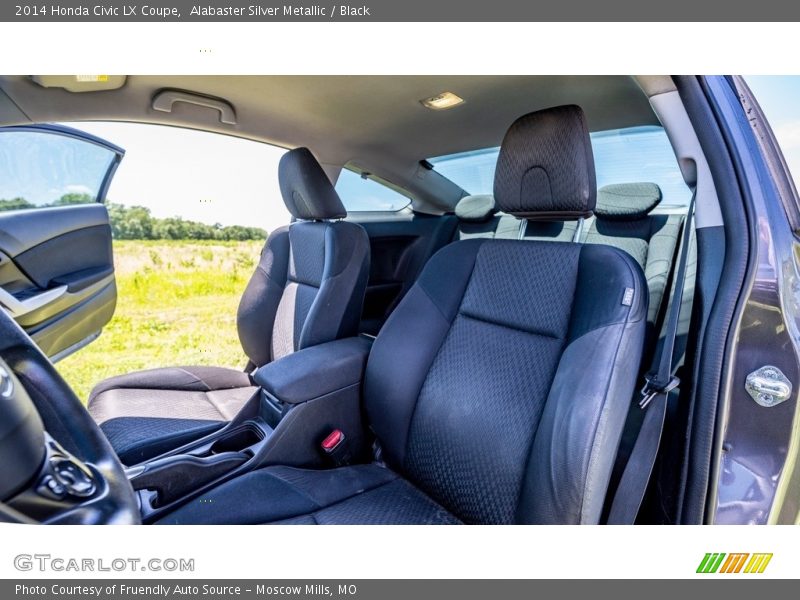 Alabaster Silver Metallic / Black 2014 Honda Civic LX Coupe