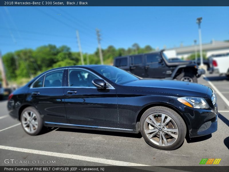 Black / Black 2018 Mercedes-Benz C 300 Sedan