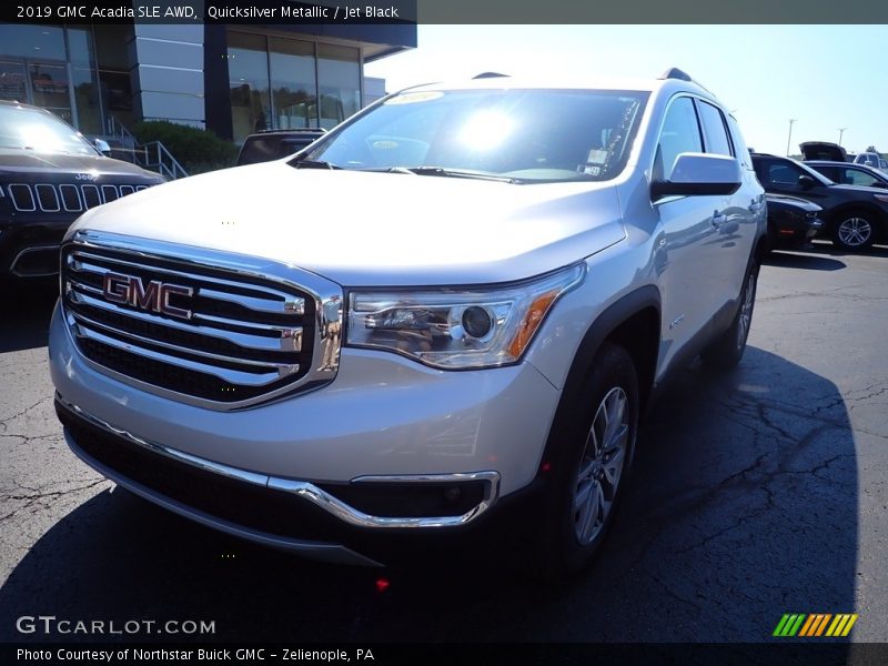 Quicksilver Metallic / Jet Black 2019 GMC Acadia SLE AWD