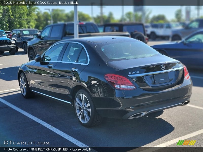Black / Black 2018 Mercedes-Benz C 300 Sedan