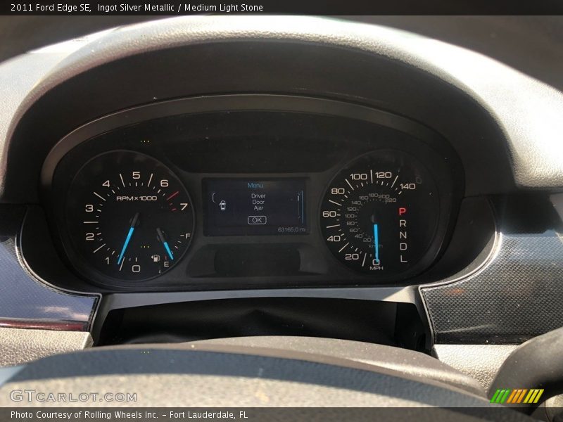Ingot Silver Metallic / Medium Light Stone 2011 Ford Edge SE