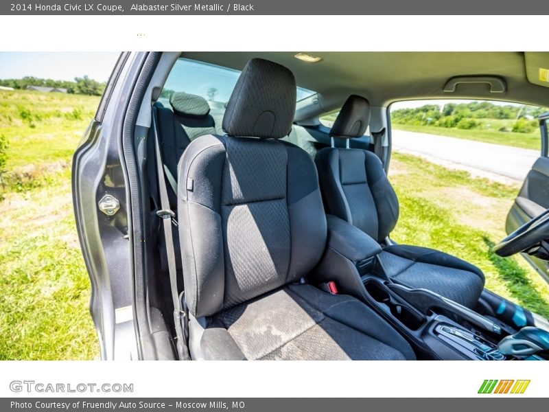 Alabaster Silver Metallic / Black 2014 Honda Civic LX Coupe