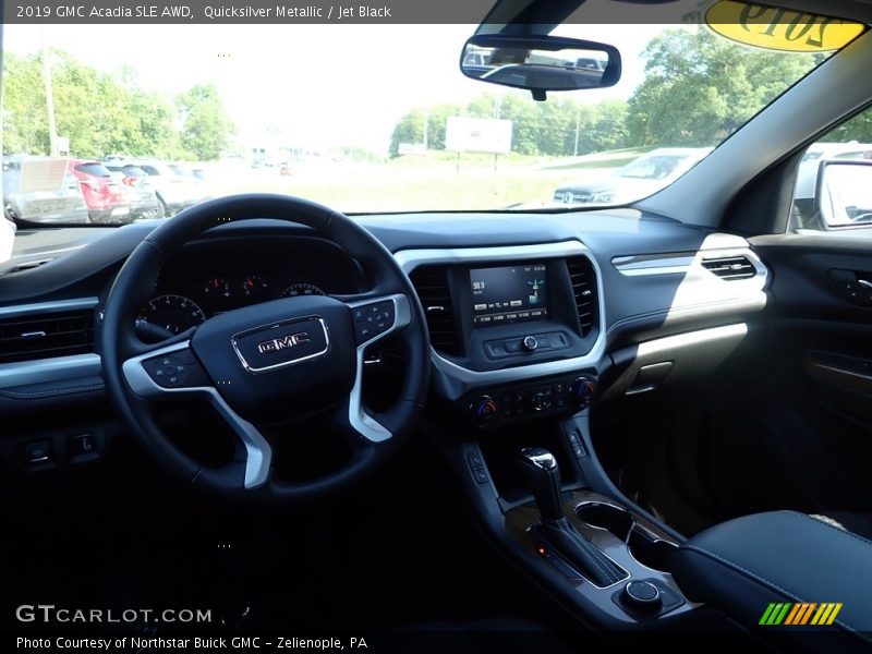 Quicksilver Metallic / Jet Black 2019 GMC Acadia SLE AWD