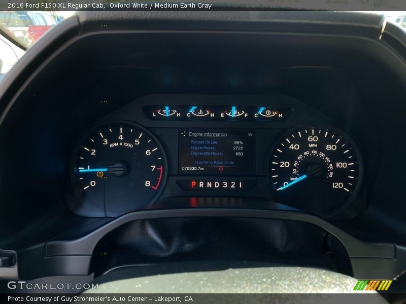 Oxford White / Medium Earth Gray 2016 Ford F150 XL Regular Cab