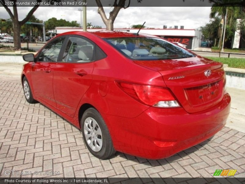 Boston Red / Gray 2015 Hyundai Accent GLS