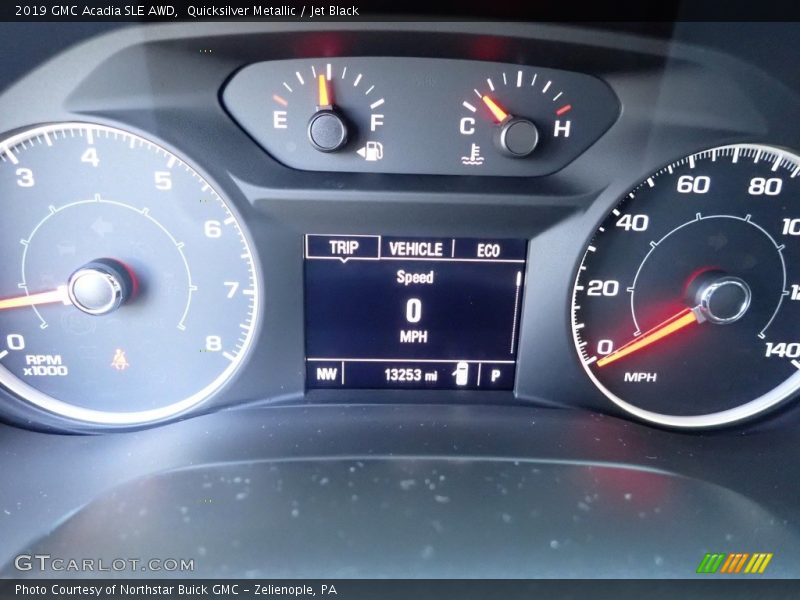 Quicksilver Metallic / Jet Black 2019 GMC Acadia SLE AWD