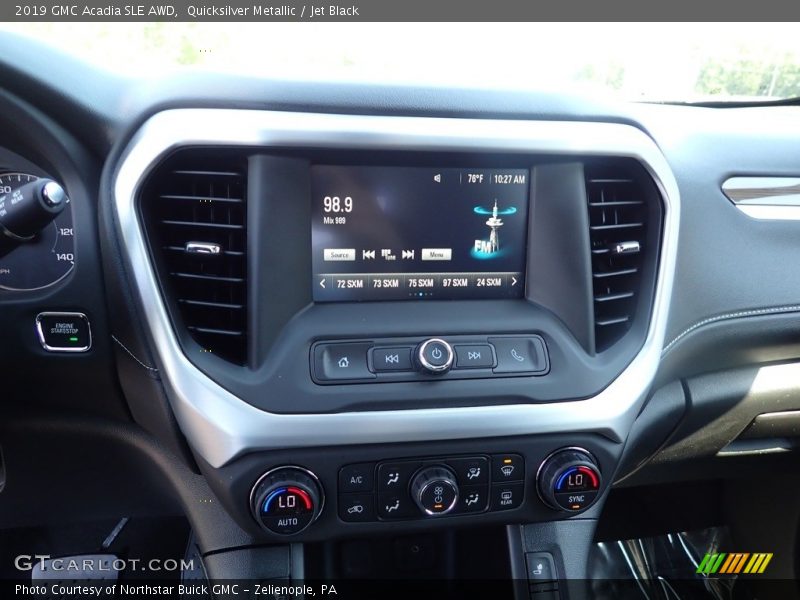 Quicksilver Metallic / Jet Black 2019 GMC Acadia SLE AWD