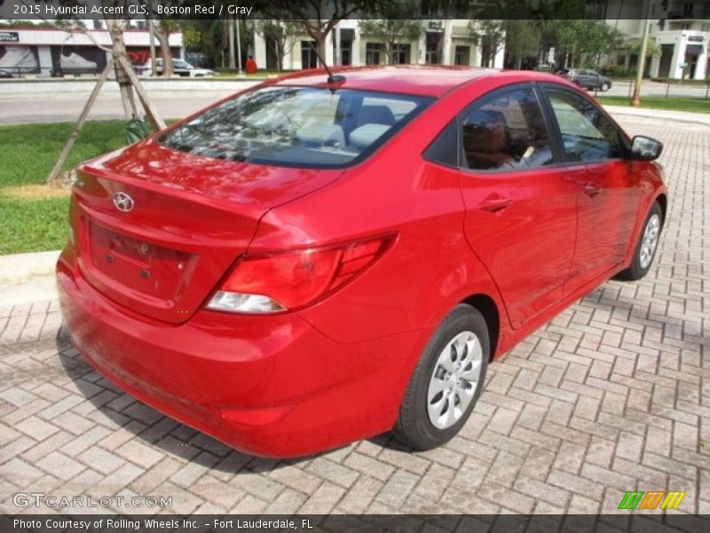 Boston Red / Gray 2015 Hyundai Accent GLS