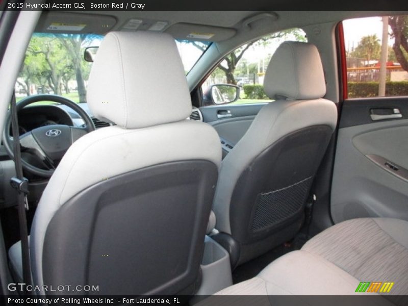 Boston Red / Gray 2015 Hyundai Accent GLS