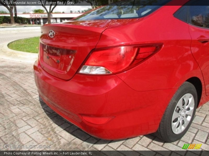 Boston Red / Gray 2015 Hyundai Accent GLS