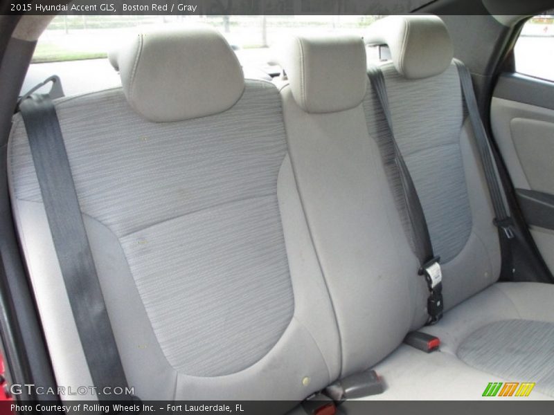 Rear Seat of 2015 Accent GLS