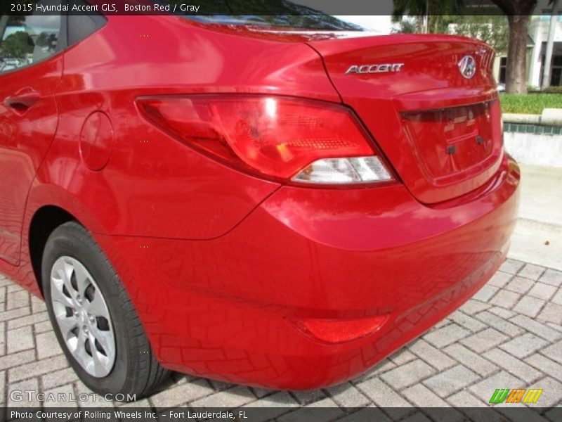 Boston Red / Gray 2015 Hyundai Accent GLS