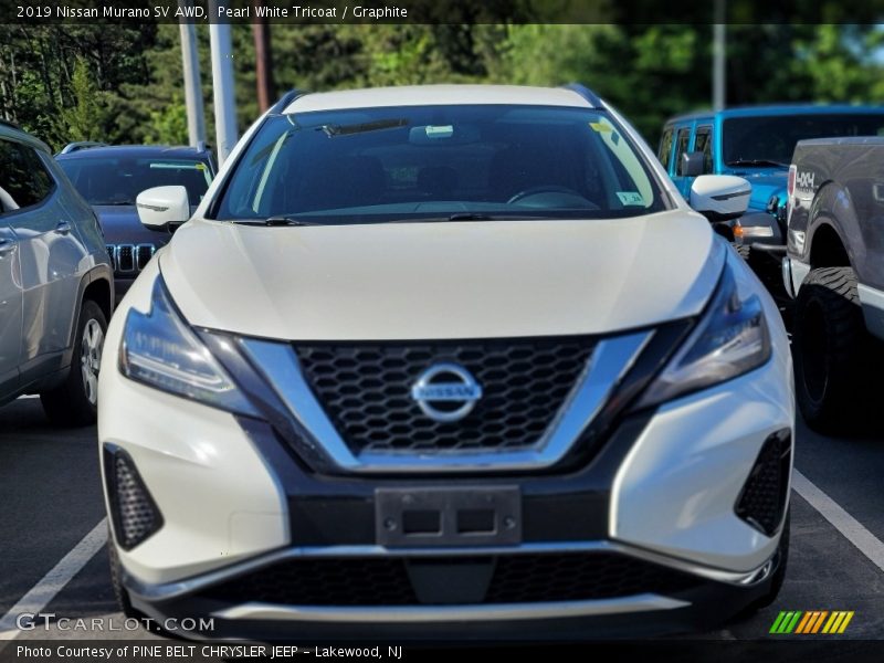Pearl White Tricoat / Graphite 2019 Nissan Murano SV AWD