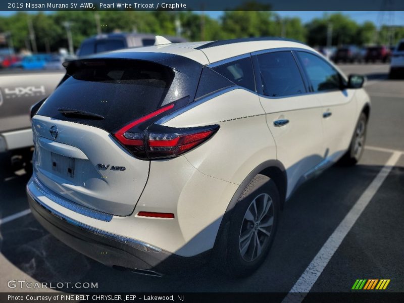 Pearl White Tricoat / Graphite 2019 Nissan Murano SV AWD