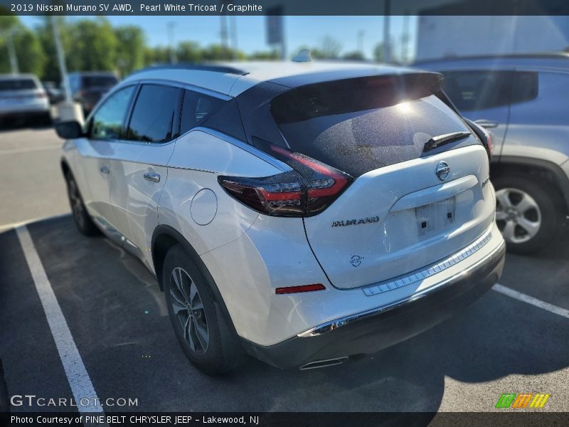 Pearl White Tricoat / Graphite 2019 Nissan Murano SV AWD