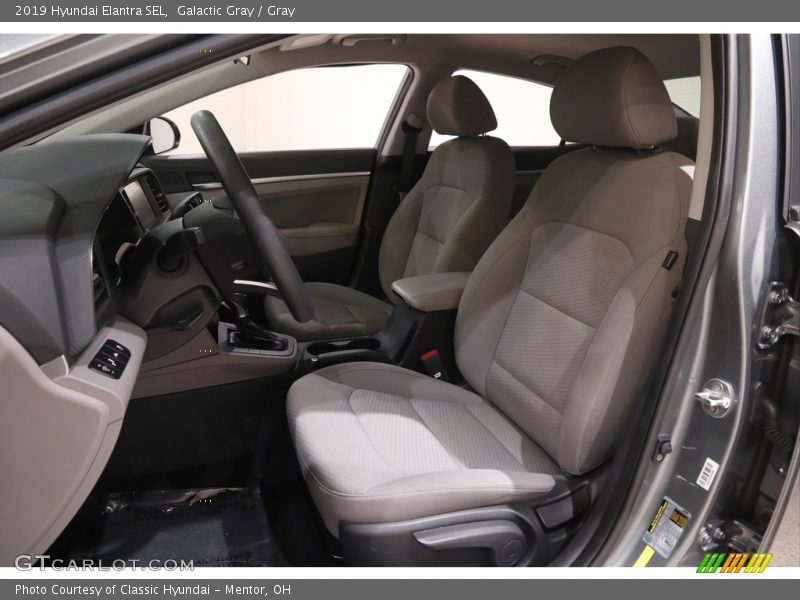 Galactic Gray / Gray 2019 Hyundai Elantra SEL