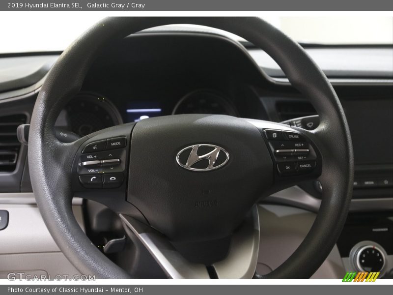 Galactic Gray / Gray 2019 Hyundai Elantra SEL
