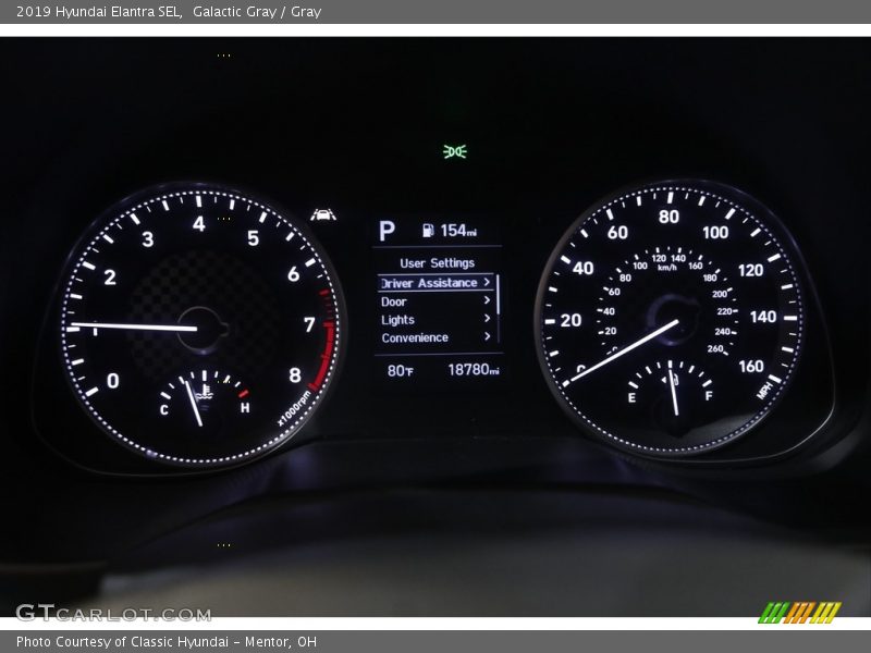 Galactic Gray / Gray 2019 Hyundai Elantra SEL