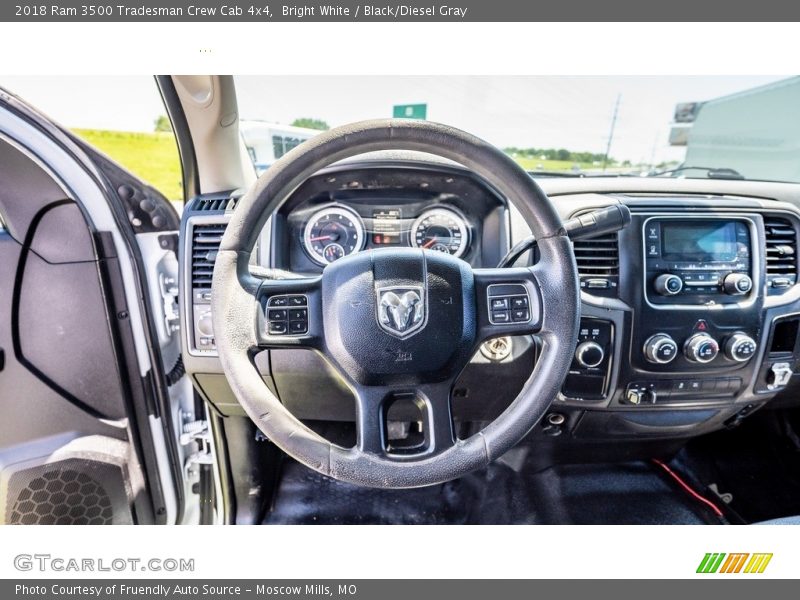 Bright White / Black/Diesel Gray 2018 Ram 3500 Tradesman Crew Cab 4x4