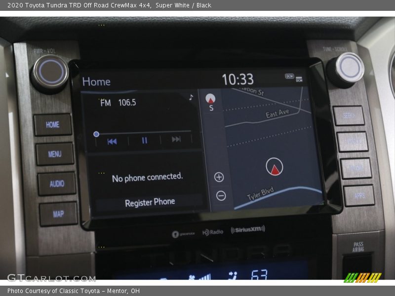 Super White / Black 2020 Toyota Tundra TRD Off Road CrewMax 4x4