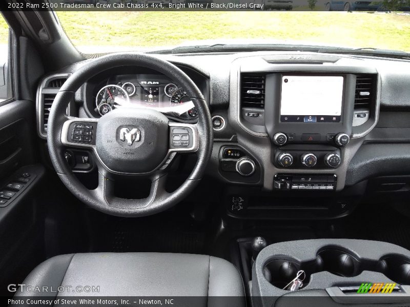 Bright White / Black/Diesel Gray 2022 Ram 2500 Tradesman Crew Cab Chassis 4x4