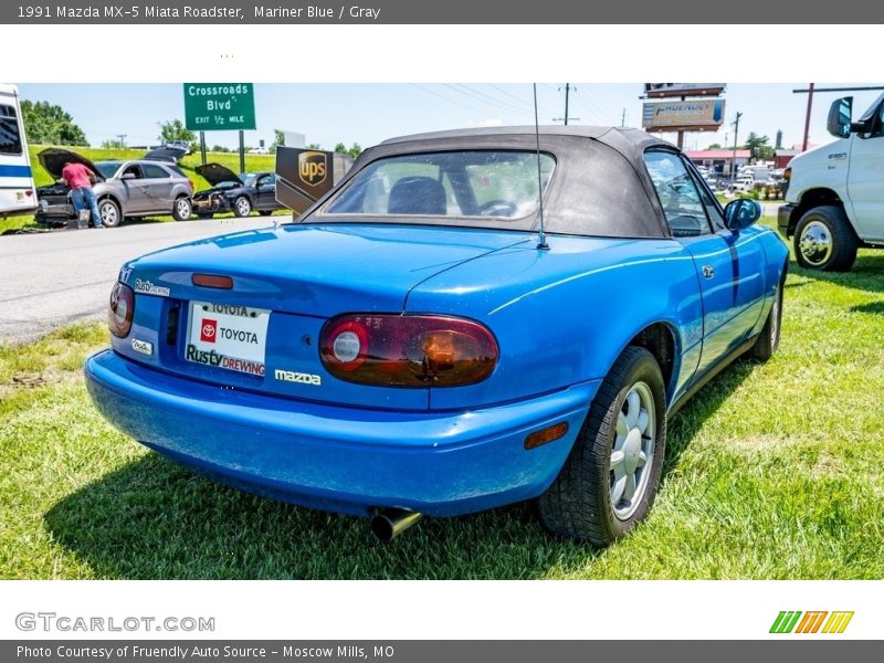 Mariner Blue / Gray 1991 Mazda MX-5 Miata Roadster