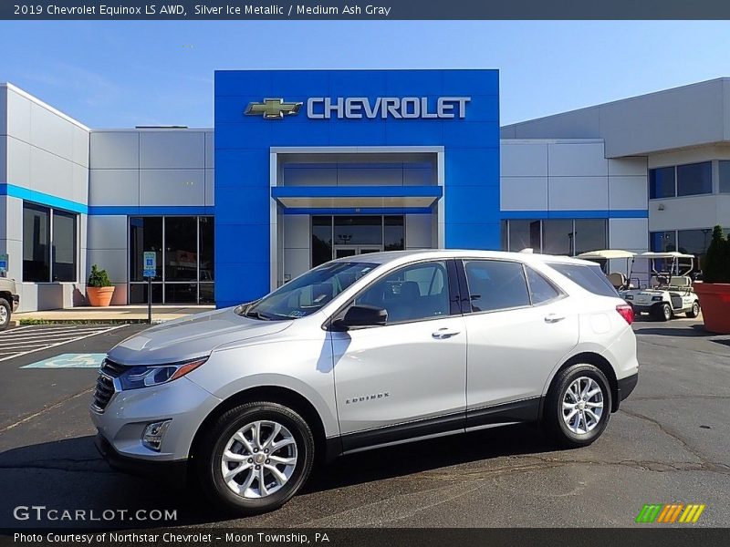 Silver Ice Metallic / Medium Ash Gray 2019 Chevrolet Equinox LS AWD