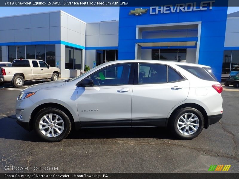 Silver Ice Metallic / Medium Ash Gray 2019 Chevrolet Equinox LS AWD