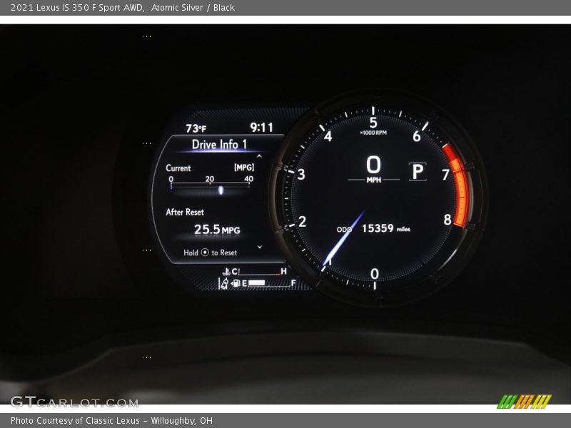  2021 IS 350 F Sport AWD 350 F Sport AWD Gauges