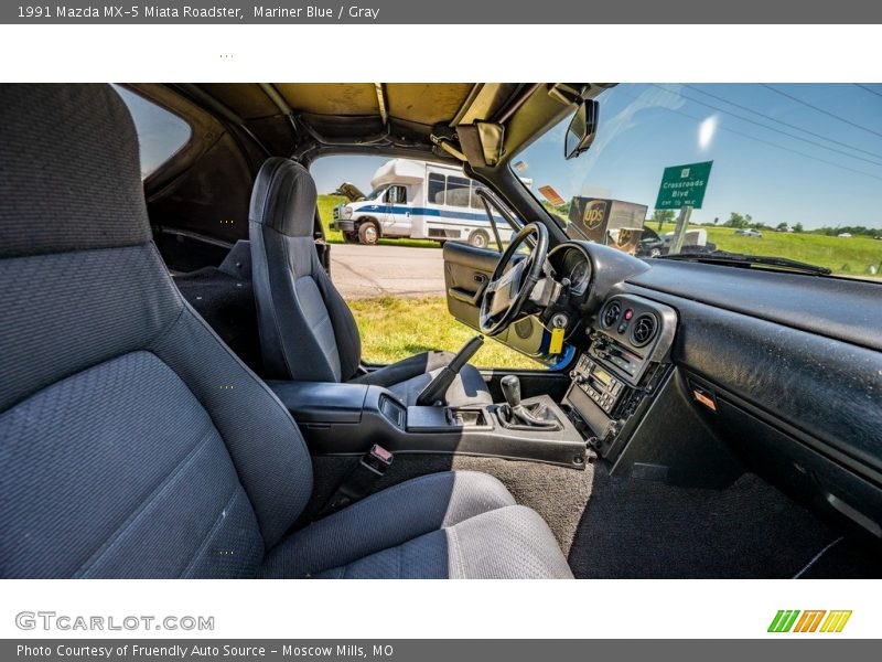 Mariner Blue / Gray 1991 Mazda MX-5 Miata Roadster