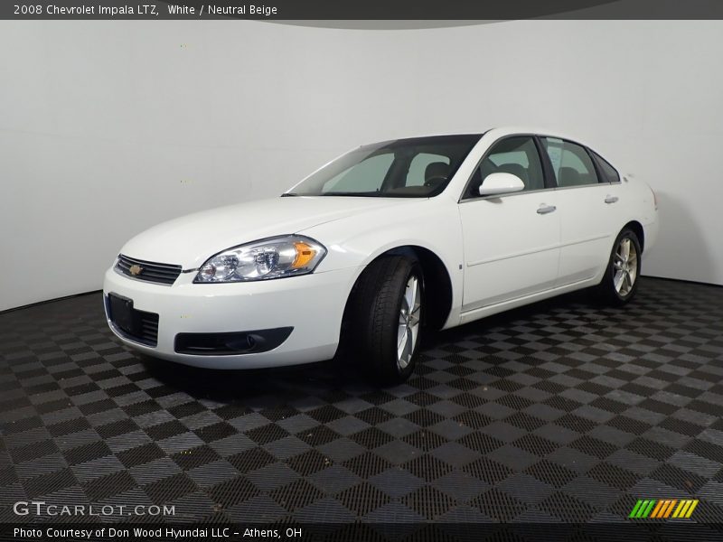White / Neutral Beige 2008 Chevrolet Impala LTZ
