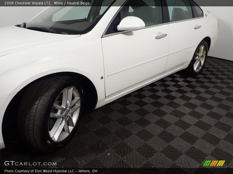 White / Neutral Beige 2008 Chevrolet Impala LTZ