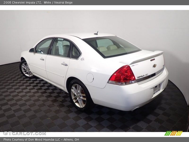 White / Neutral Beige 2008 Chevrolet Impala LTZ