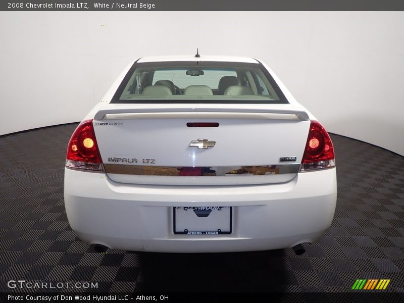 White / Neutral Beige 2008 Chevrolet Impala LTZ