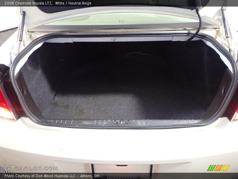 White / Neutral Beige 2008 Chevrolet Impala LTZ