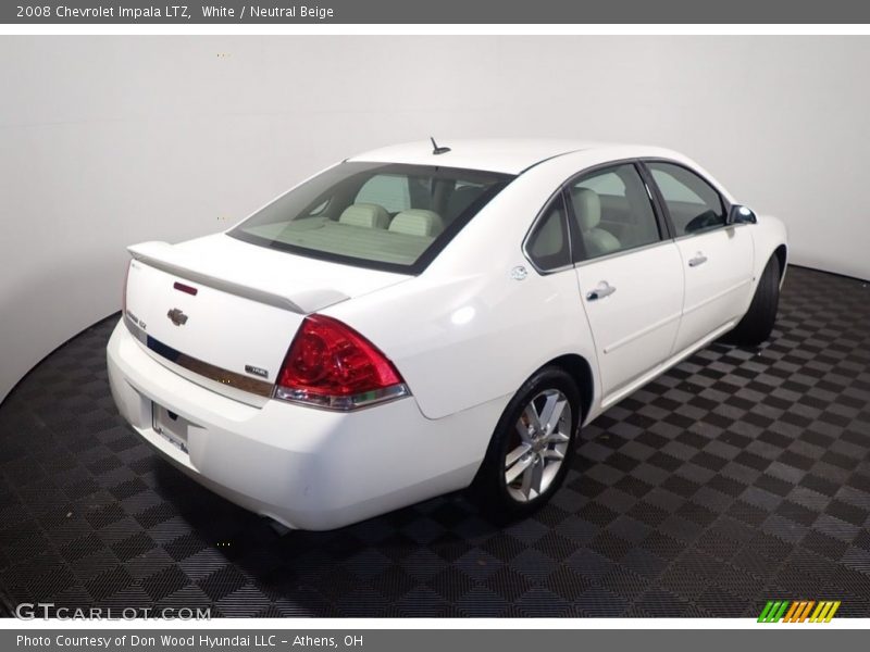 White / Neutral Beige 2008 Chevrolet Impala LTZ