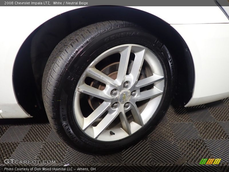 White / Neutral Beige 2008 Chevrolet Impala LTZ