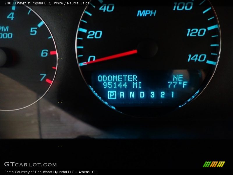 White / Neutral Beige 2008 Chevrolet Impala LTZ