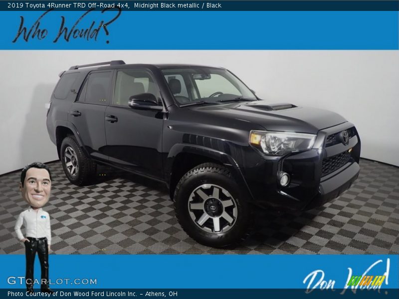 Midnight Black metallic / Black 2019 Toyota 4Runner TRD Off-Road 4x4
