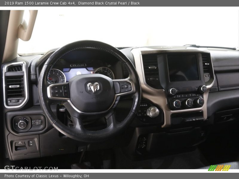 Diamond Black Crystal Pearl / Black 2019 Ram 1500 Laramie Crew Cab 4x4