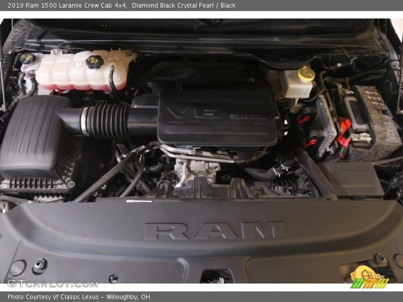 Diamond Black Crystal Pearl / Black 2019 Ram 1500 Laramie Crew Cab 4x4