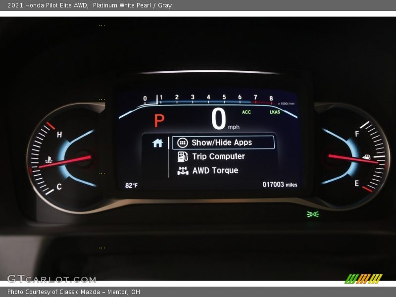 Platinum White Pearl / Gray 2021 Honda Pilot Elite AWD