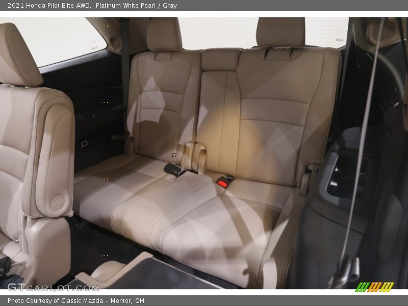 Platinum White Pearl / Gray 2021 Honda Pilot Elite AWD