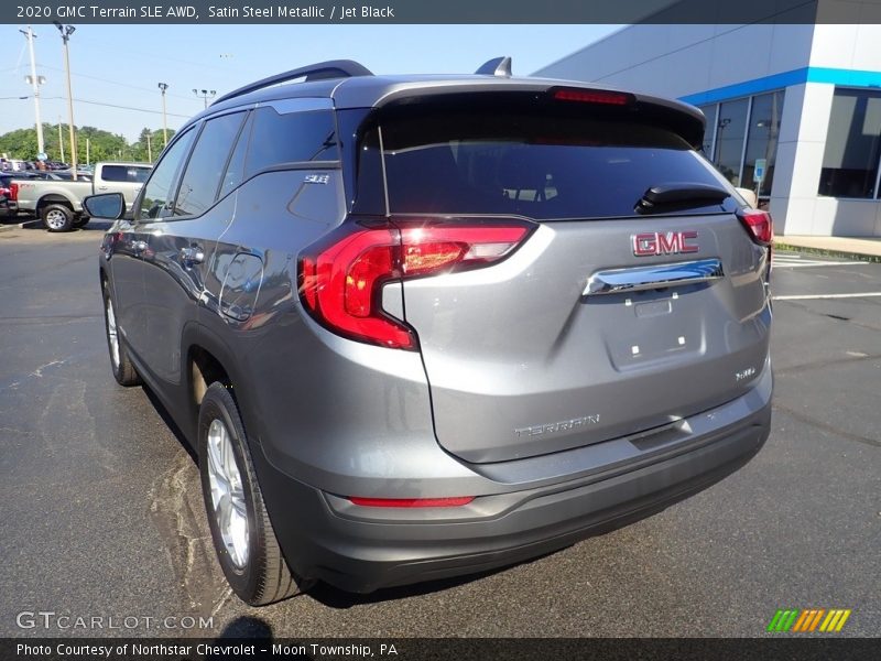 Satin Steel Metallic / Jet Black 2020 GMC Terrain SLE AWD
