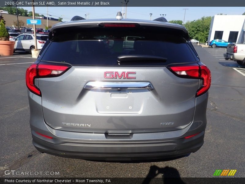 Satin Steel Metallic / Jet Black 2020 GMC Terrain SLE AWD