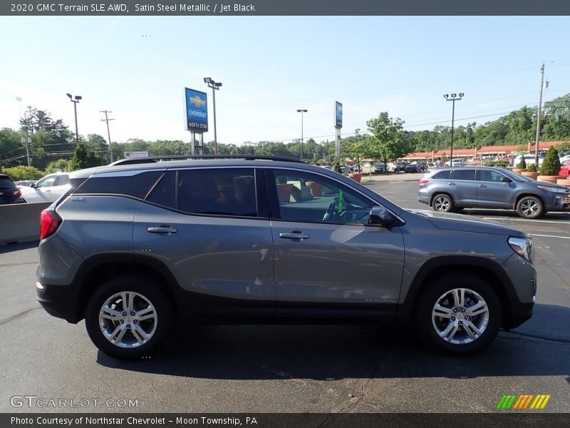Satin Steel Metallic / Jet Black 2020 GMC Terrain SLE AWD