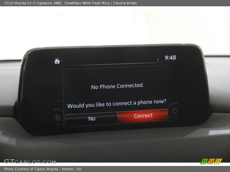 Snowflake White Pearl Mica / Caturra Brown 2019 Mazda CX-5 Signature AWD