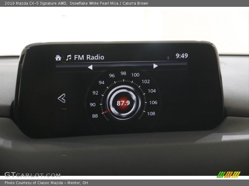 Snowflake White Pearl Mica / Caturra Brown 2019 Mazda CX-5 Signature AWD