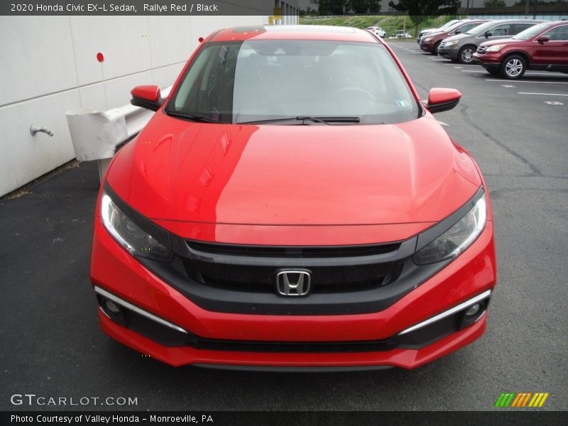 Rallye Red / Black 2020 Honda Civic EX-L Sedan